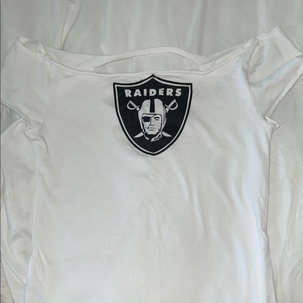 Raiders Women's White Short Sleeve Tee